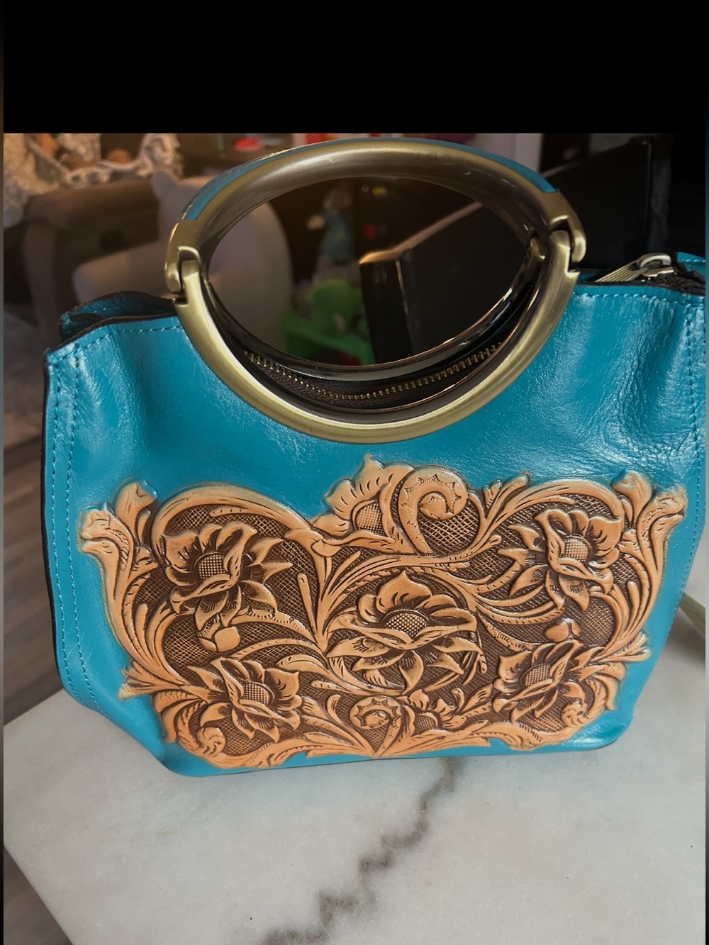 BrandNew: Patricia Nash Natural Cavo Tooling Colorblock